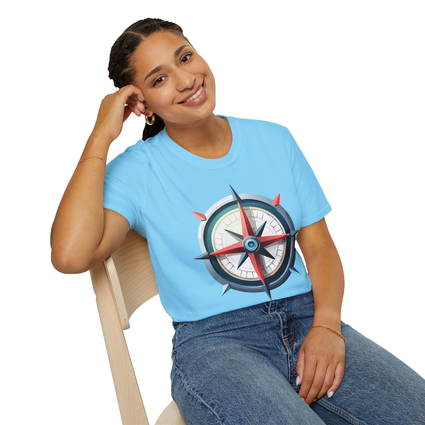 Compass T Shirt, Compass Shirt, Shirt with Compass, Navigator Shirt