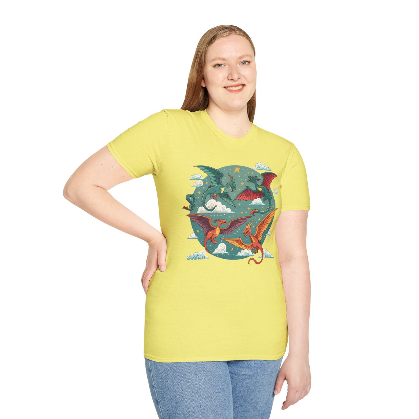 Dragon T Shirt, Dragon Shirt, Shirt with Animals, Animal Shirt