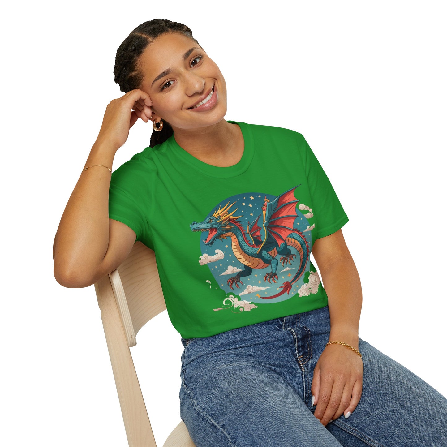 Dragon T Shirt, Dragon Shirt, Shirt with Animals, Animal Shirt
