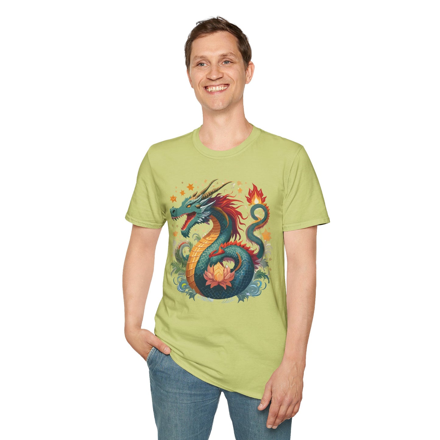 Dragon T Shirt, Dragon Shirt, Shirt with Animals, Animal Shirt