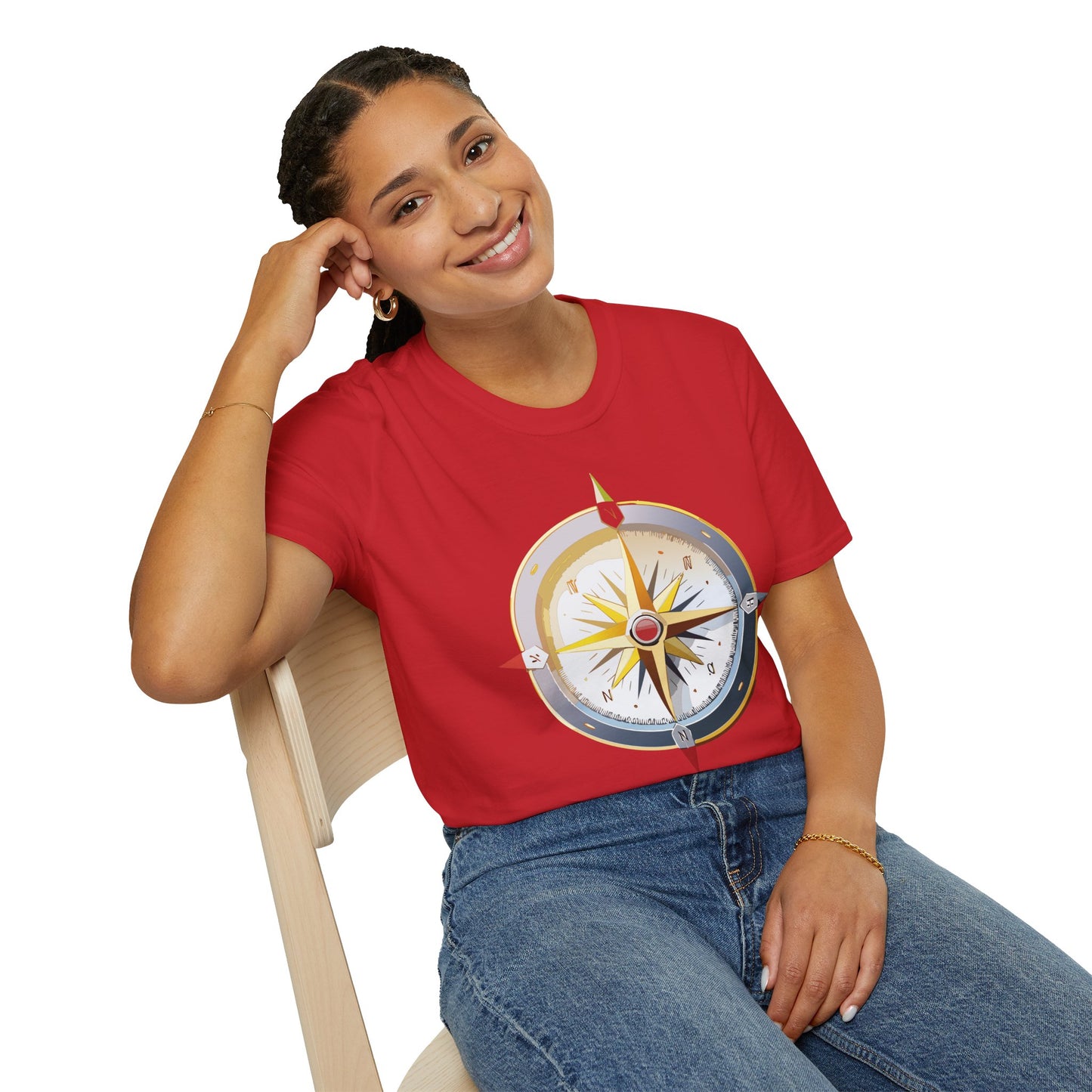 Compass T Shirt, Compass Shirt, Shirt with Compass, Navigator Shirt