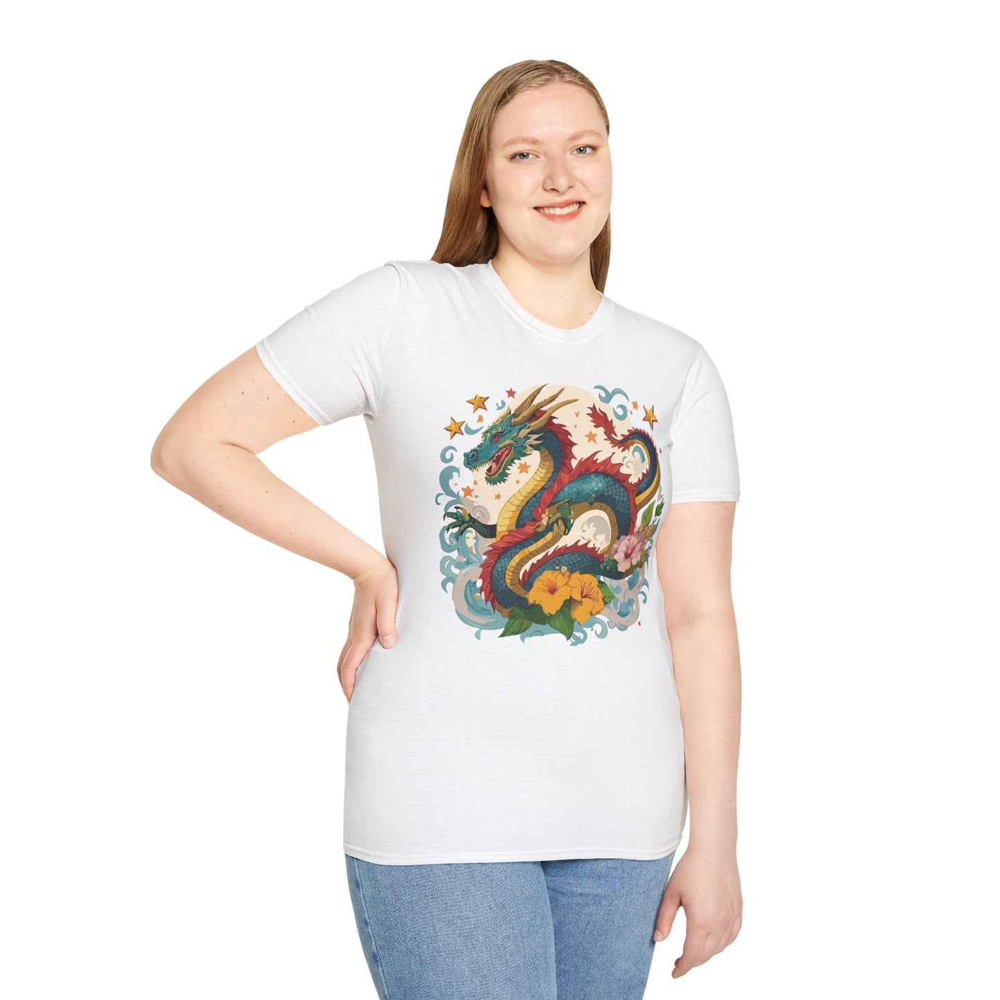 Dragon T Shirt, Dragon Shirt, Shirt with Animals, Animal Shirt