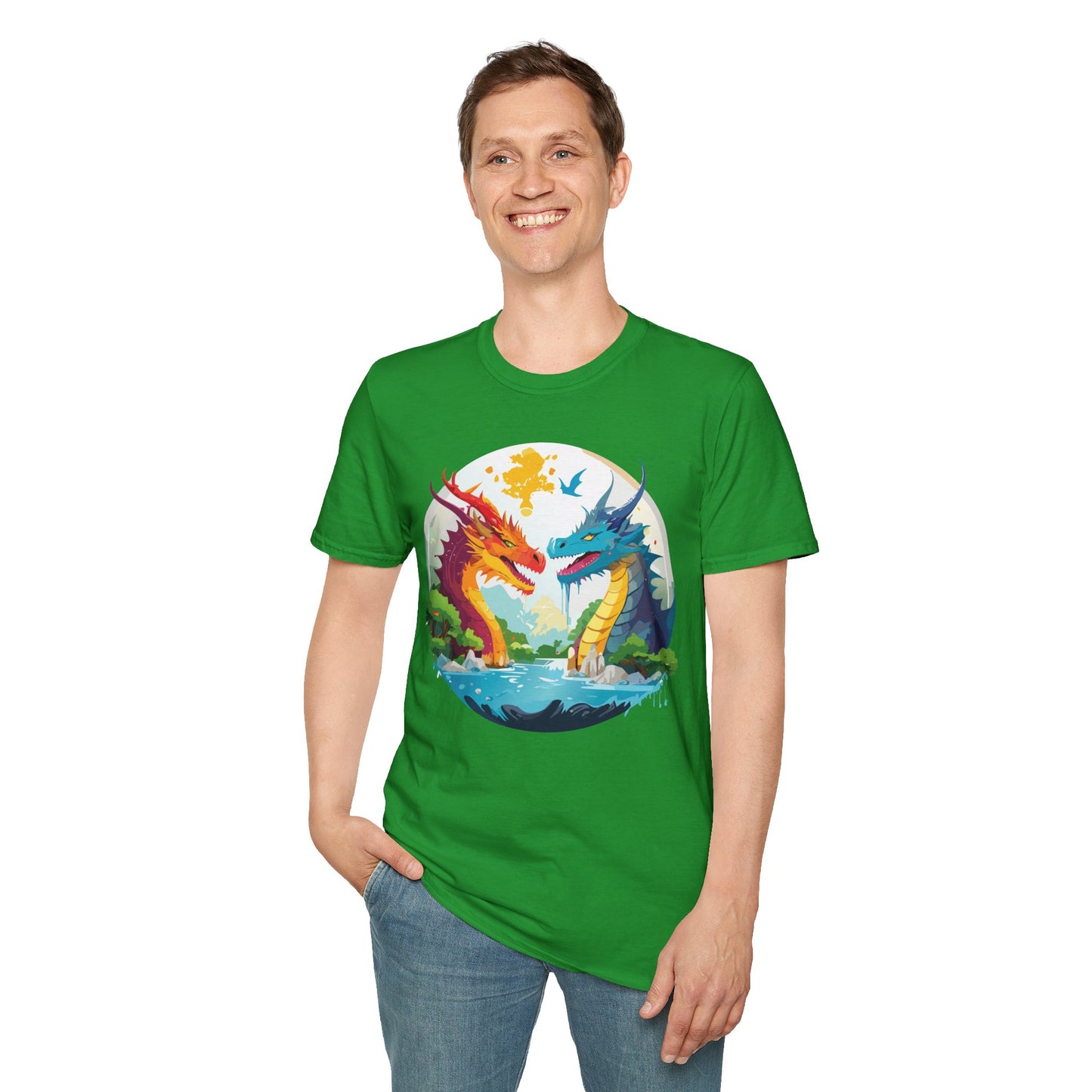 Dragon T Shirt, Dragon Shirt, Shirt with Animals, Animal Shirt