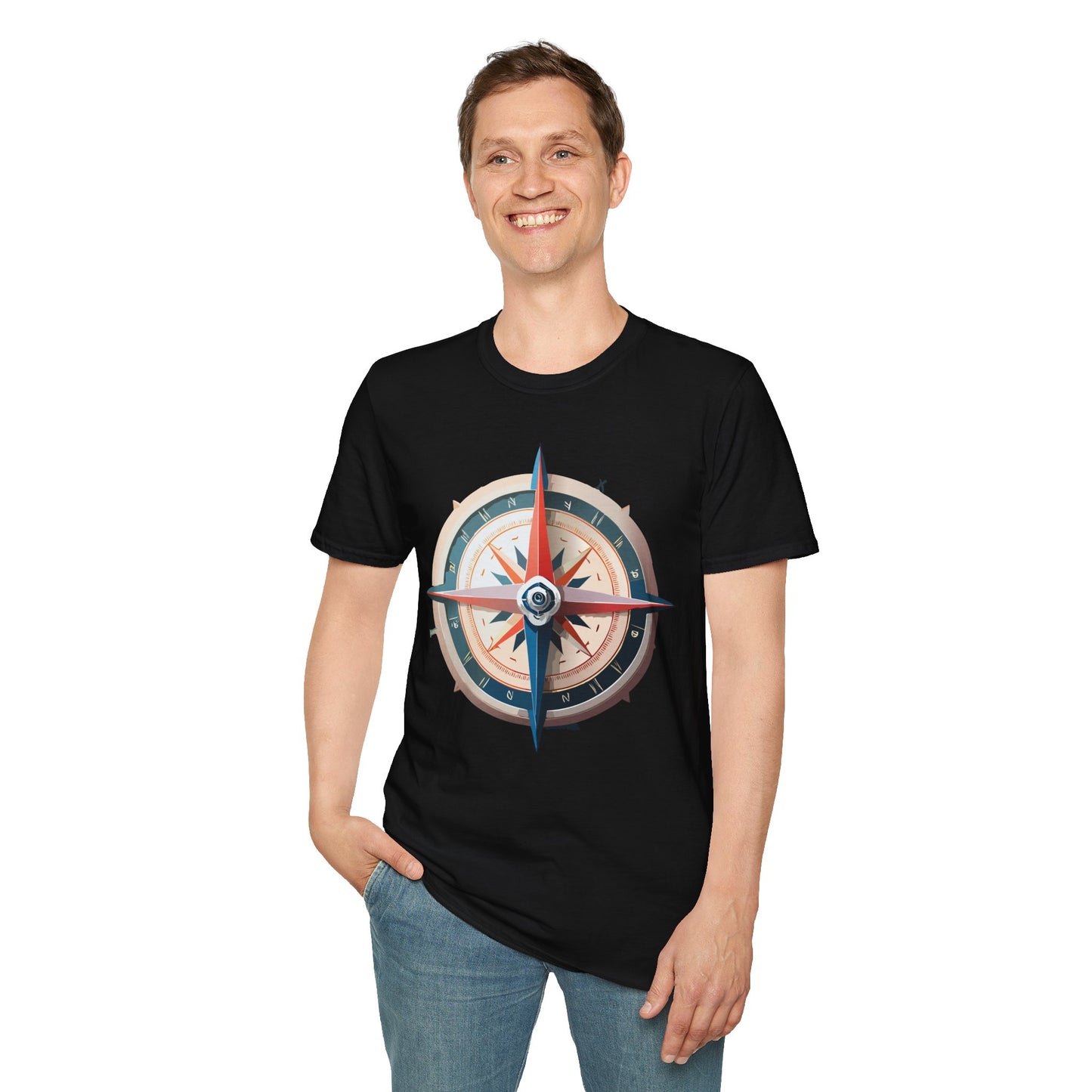 Compass T Shirt, Compass Shirt, Shirt with Compass, Navigator Shirt
