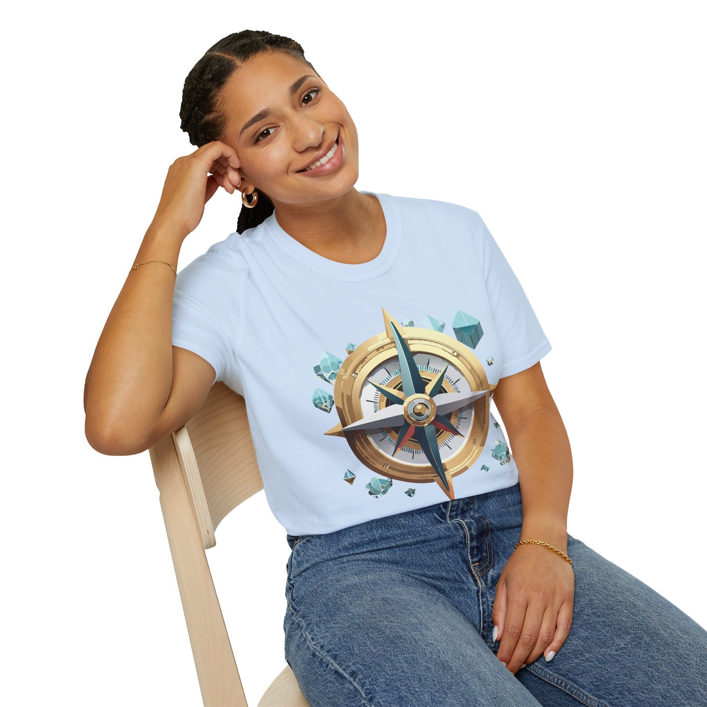Compass T Shirt, Compass Shirt, Shirt with Compass, Navigator Shirt