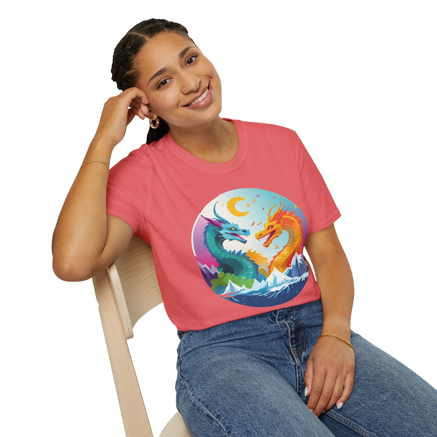 Dragon T Shirt, Dragon Shirt, Shirt with Animals, Animal Shirt