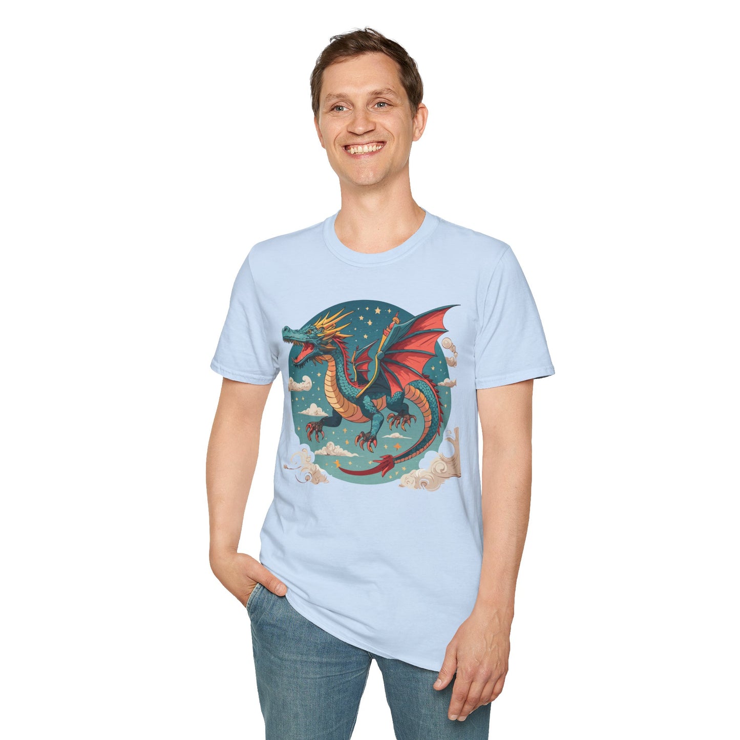 Dragon T Shirt, Dragon Shirt, Shirt with Animals, Animal Shirt