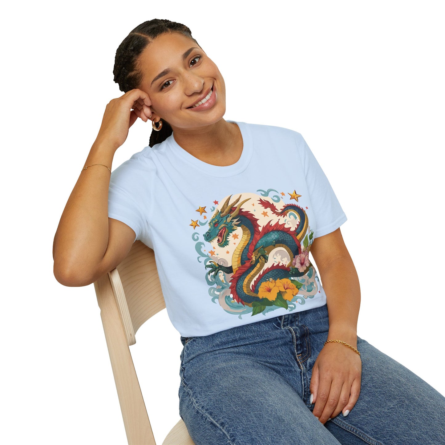 Dragon T Shirt, Dragon Shirt, Shirt with Animals, Animal Shirt
