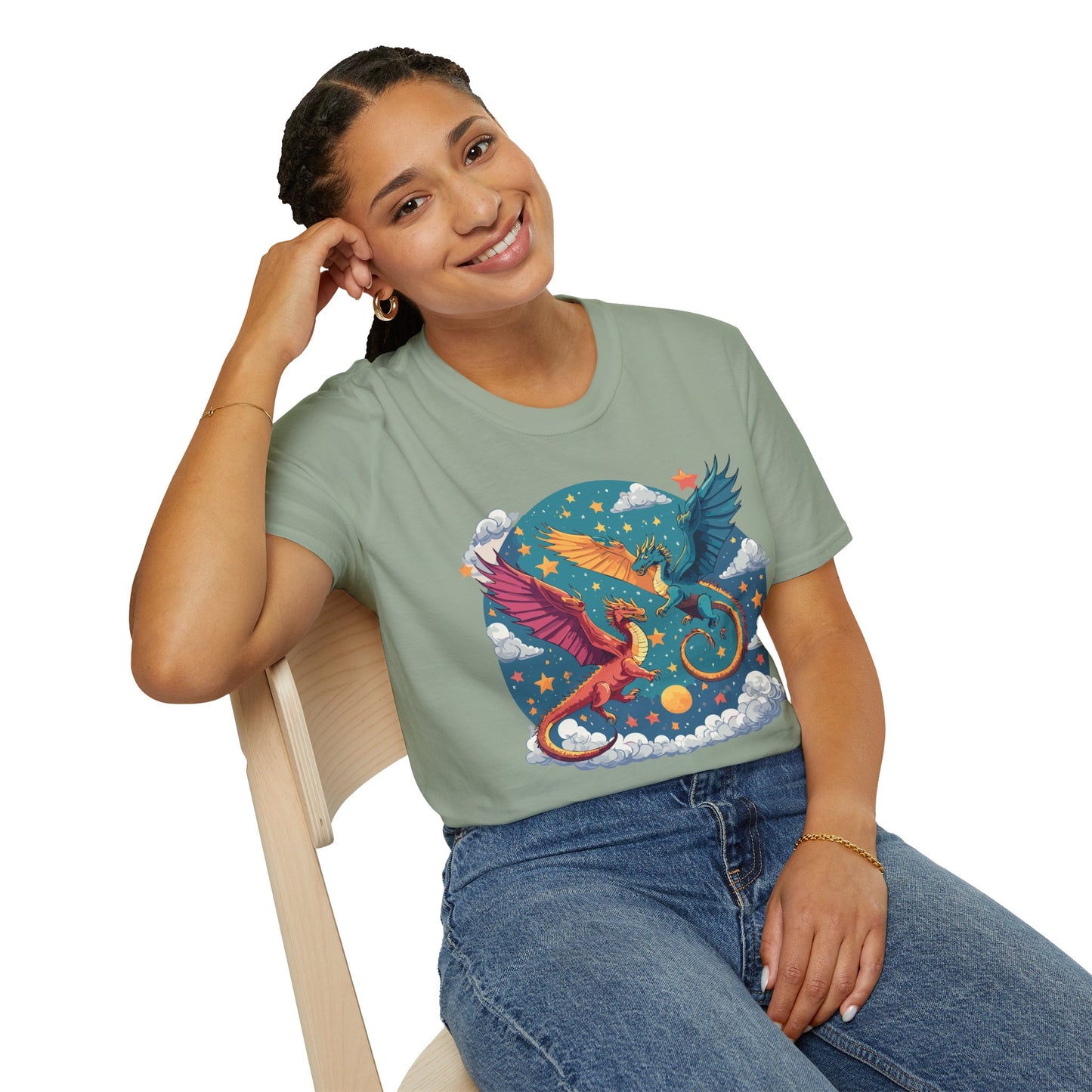 Dragon T Shirt, Dragon Shirt, Shirt with Animals, Animal Shirt