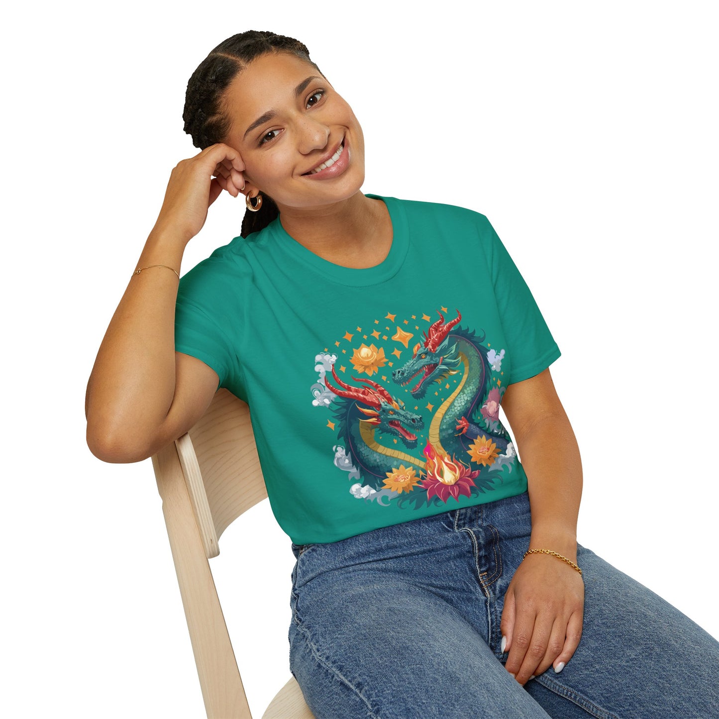 Dragon T Shirt, Dragon Shirt, Shirt with Animals, Animal Shirt