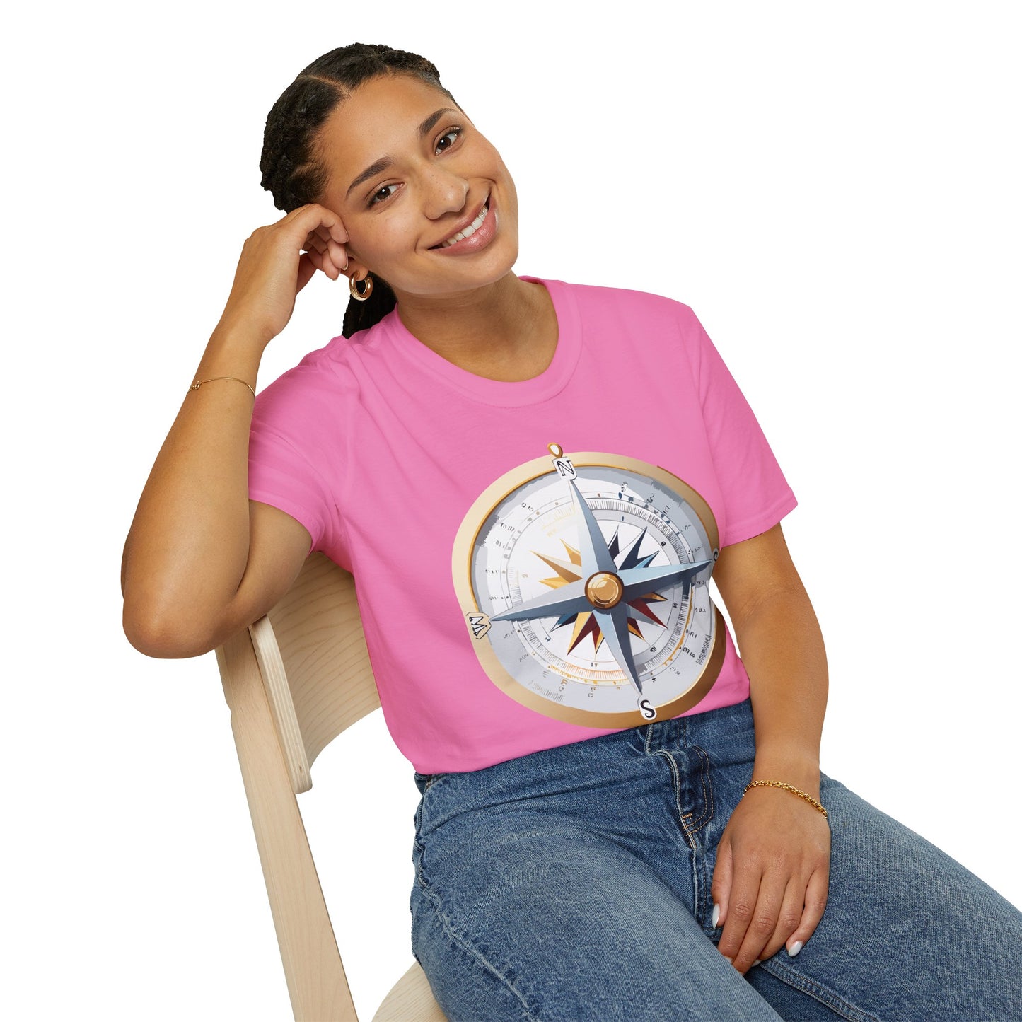 Compass T Shirt, Compass Shirt, Shirt with Compass, Navigator Shirt