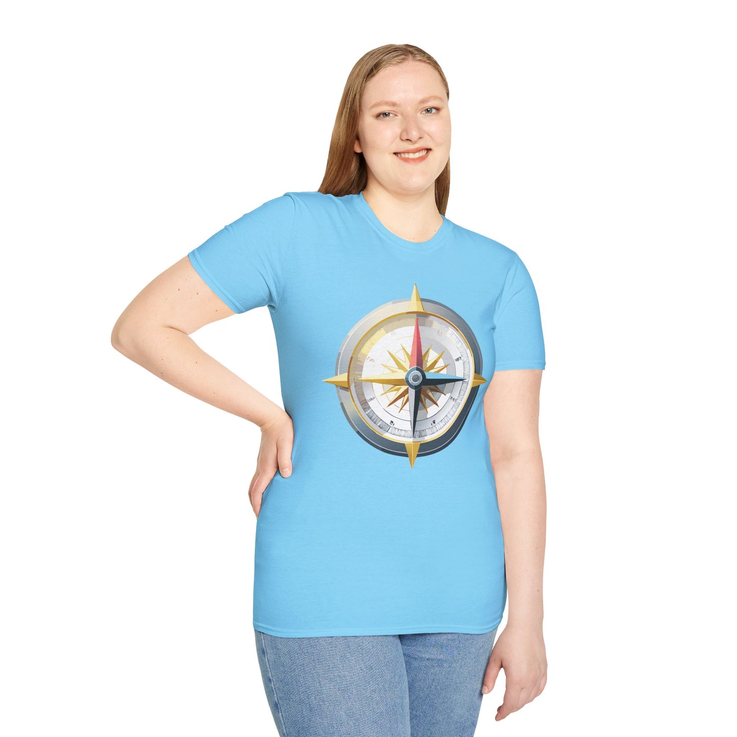 Compass T Shirt, Compass Shirt, Shirt with Compass, Navigator Shirt