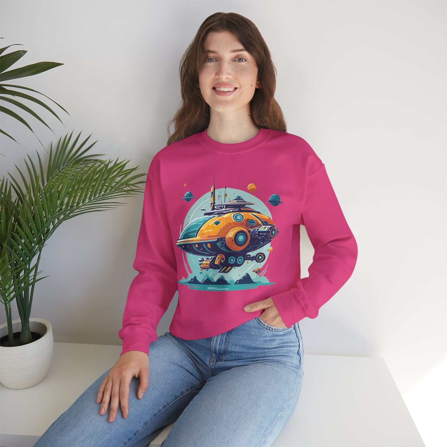 Space Shuttle Sweatshirt, Cosmic Sweatshirt, Astronaut Sweatshirt, Space Cosmic Sweatshirt
