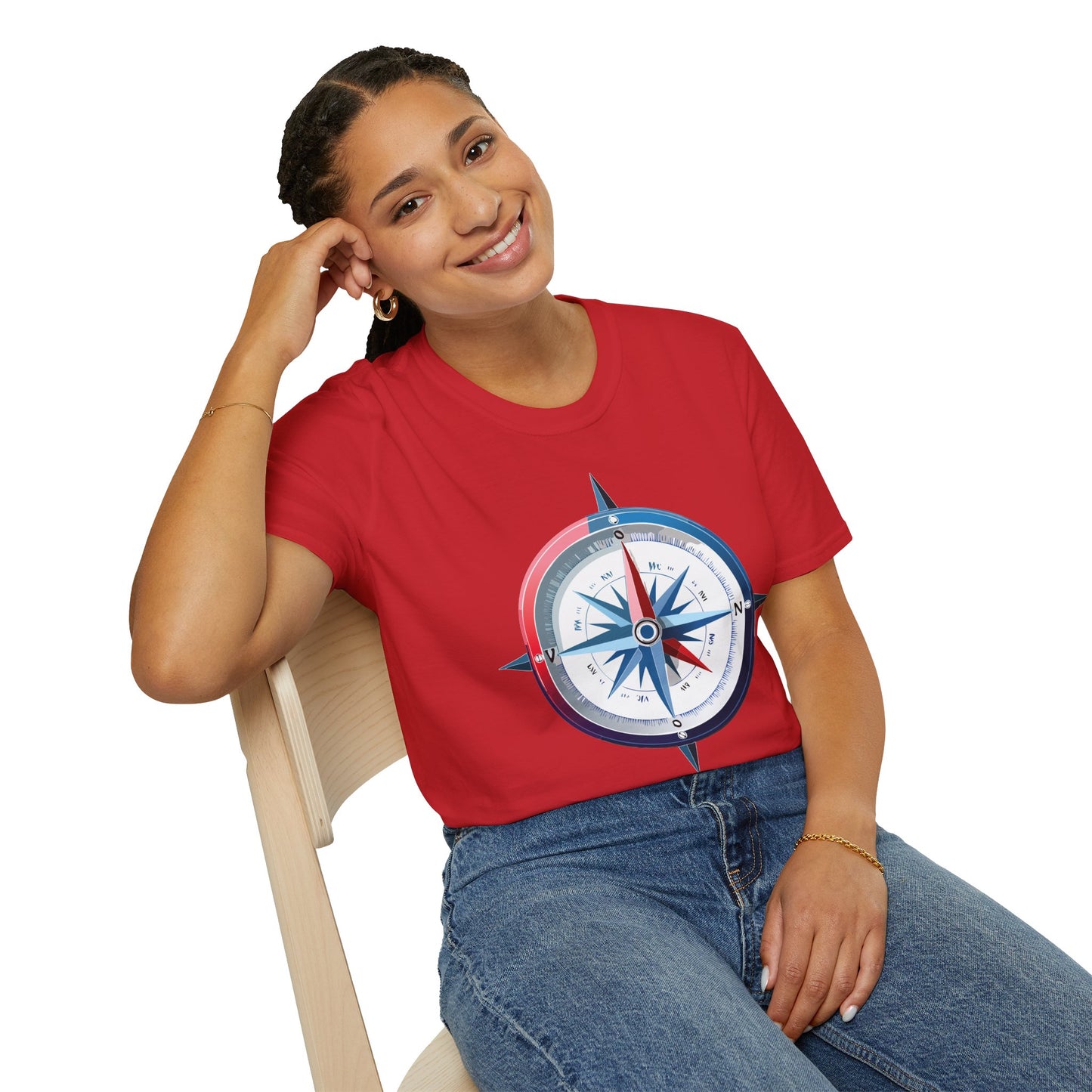 Compass T Shirt, Compass Shirt, Shirt with Compass, Navigator Shirt
