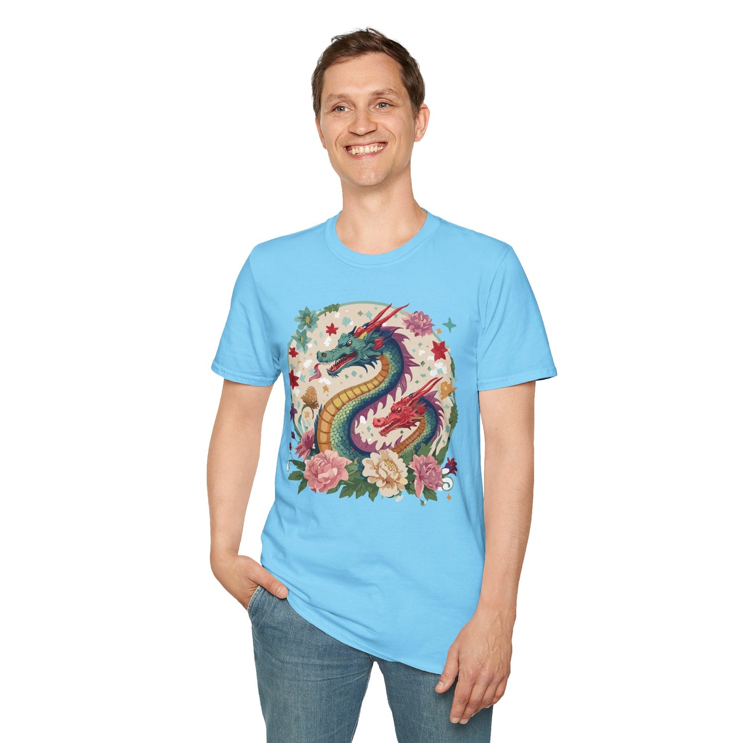 Dragon T Shirt, Dragon Shirt, Shirt with Animals, Animal Shirt