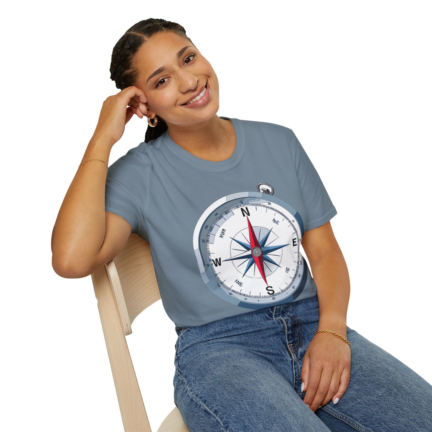 Compass T Shirt, Compass Shirt, Shirt with Compass, Navigator Shirt