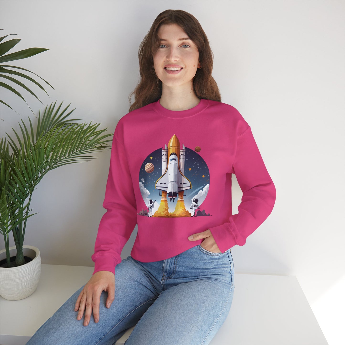 Space Shuttle Sweatshirt, Cosmic Sweatshirt, Astronaut Sweatshirt, Space Cosmic Sweatshirt