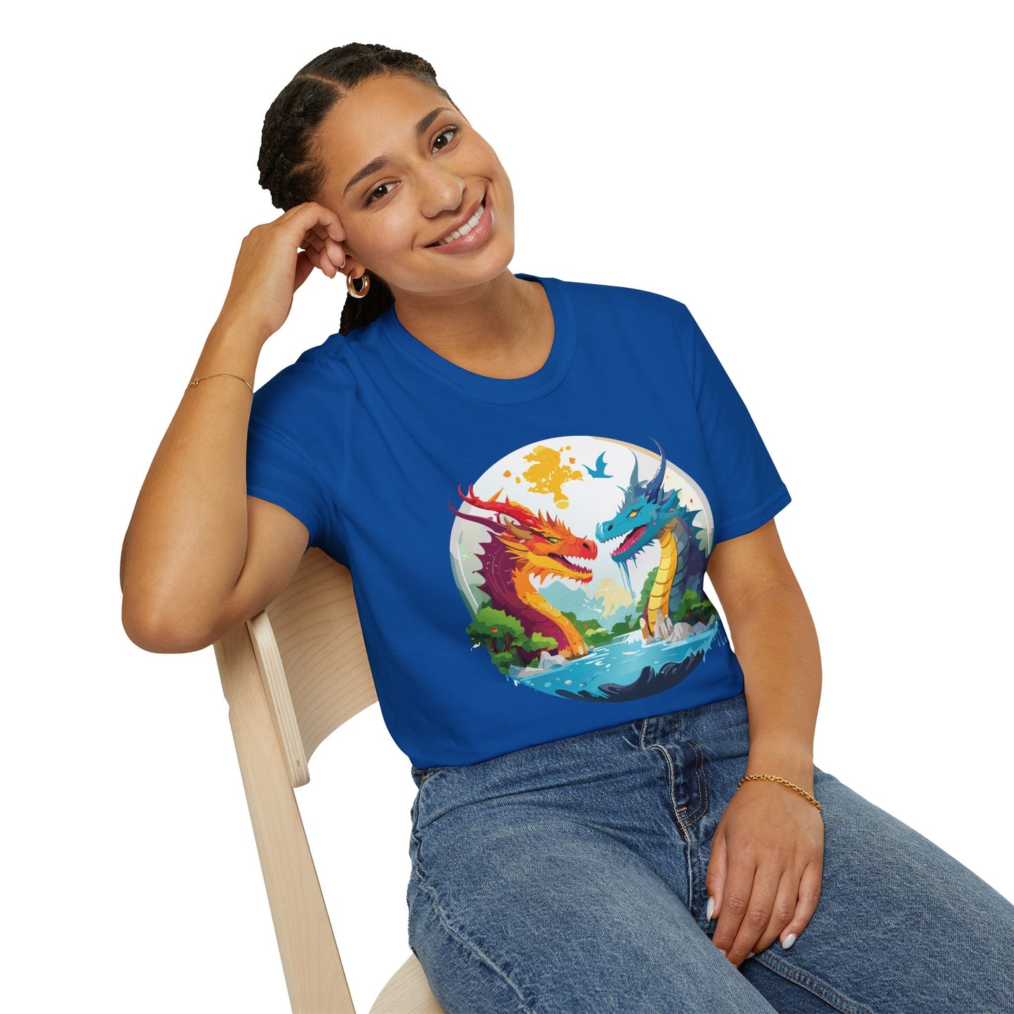 Dragon T Shirt, Dragon Shirt, Shirt with Animals, Animal Shirt