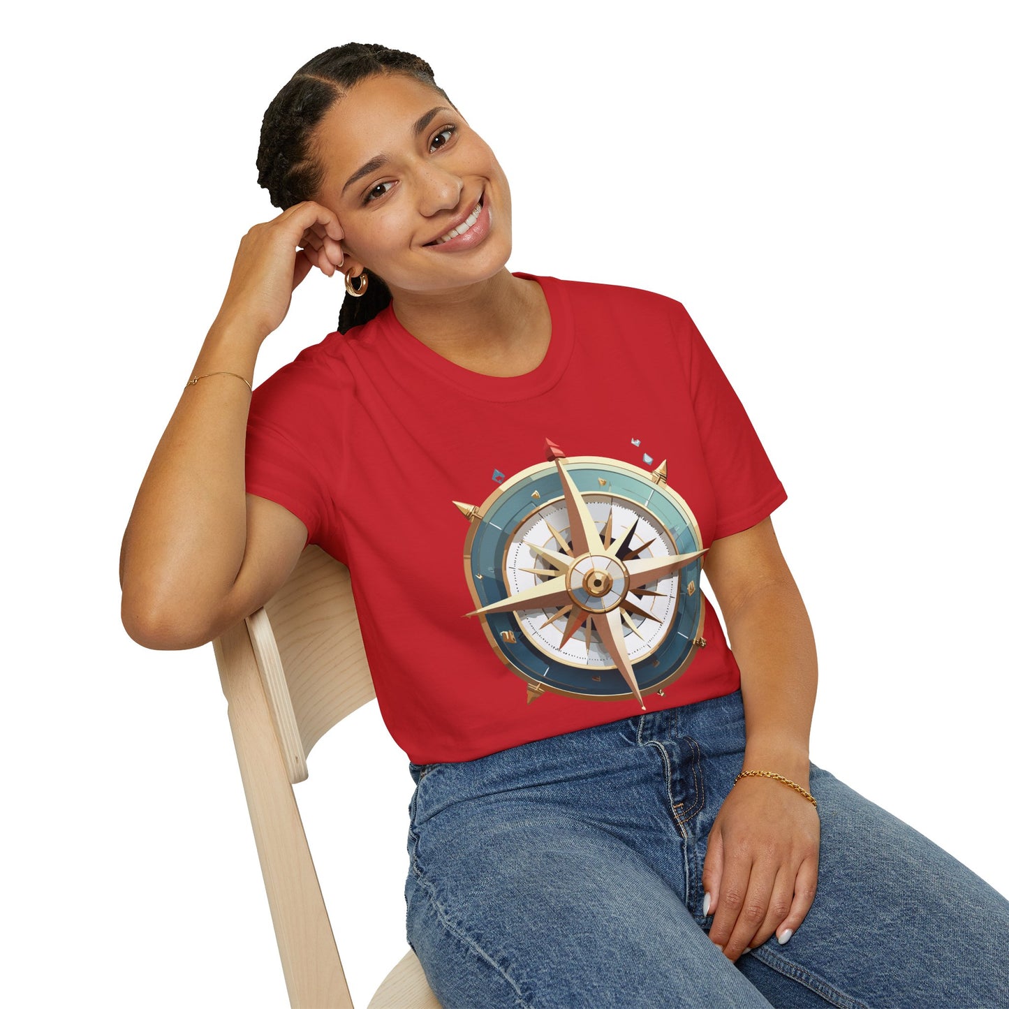 Compass T Shirt, Compass Shirt, Shirt with Compass, Navigator Shirt