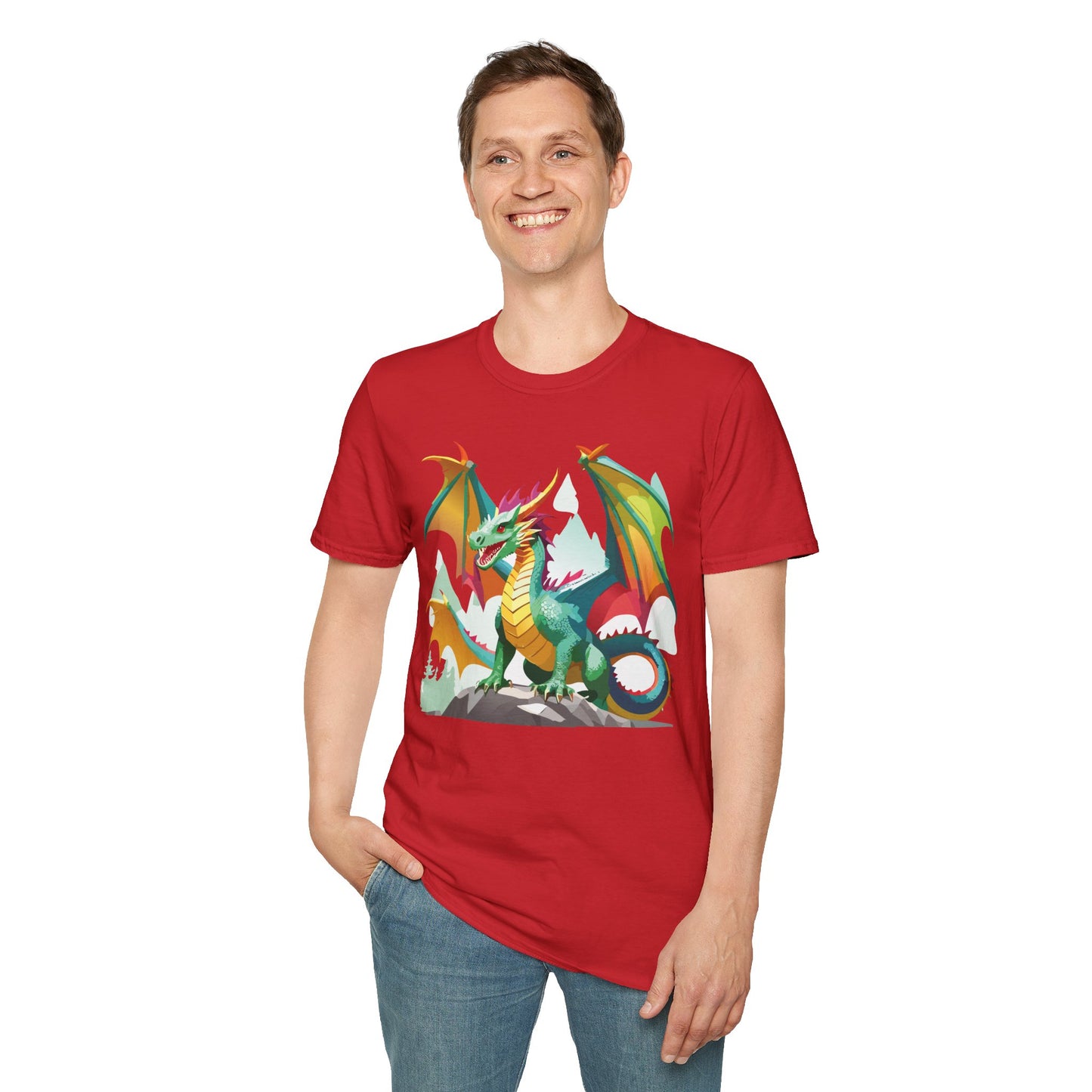 Dragon T Shirt, Dragon Shirt, Shirt with Animals, Animal Shirt