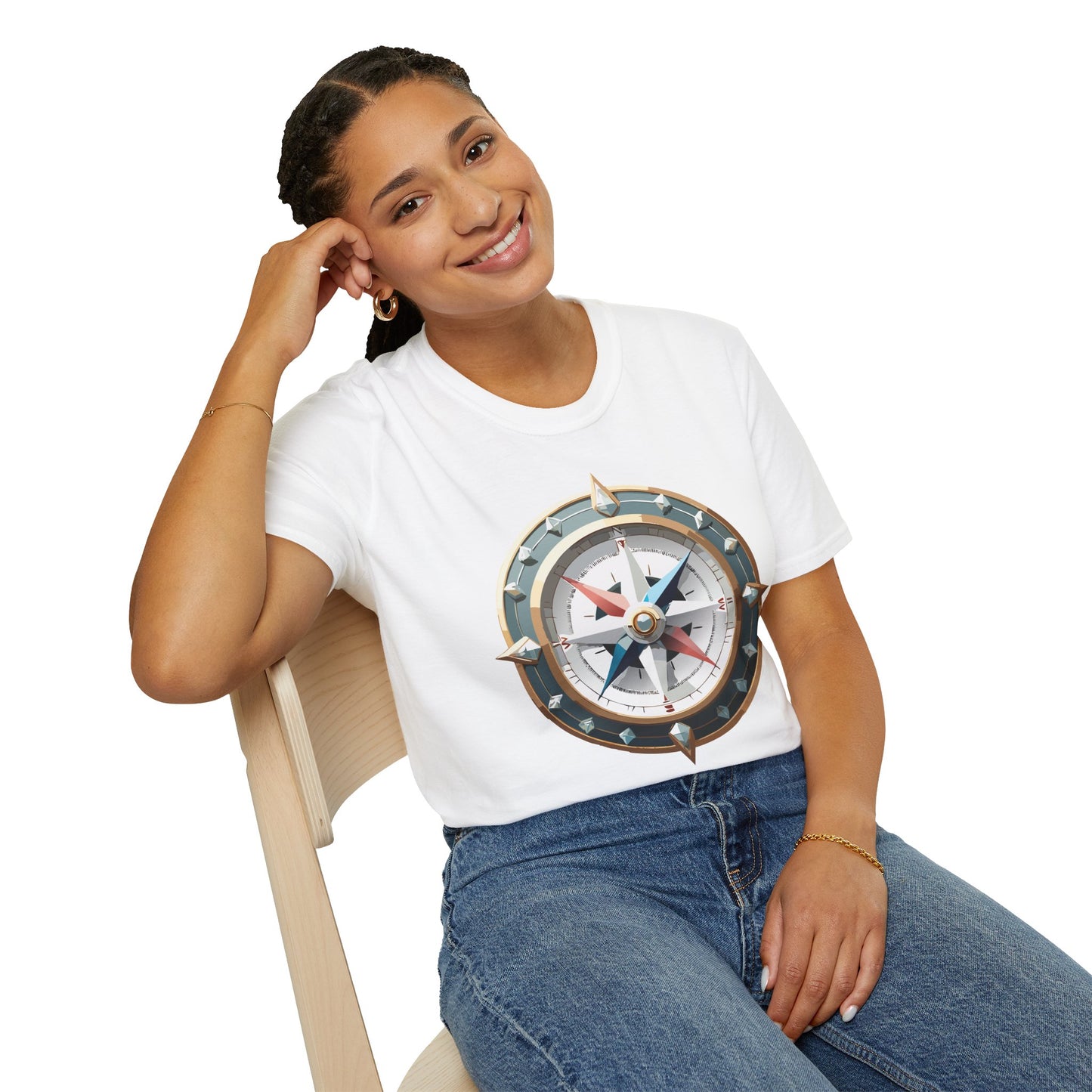 Compass T Shirt, Compass Shirt, Shirt with Compass, Navigator Shirt