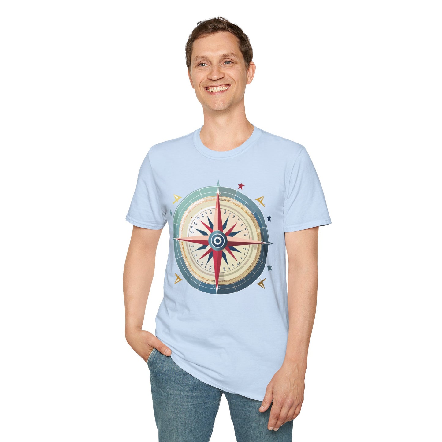 Compass T Shirt, Compass Shirt, Shirt with Compass, Navigator Shirt