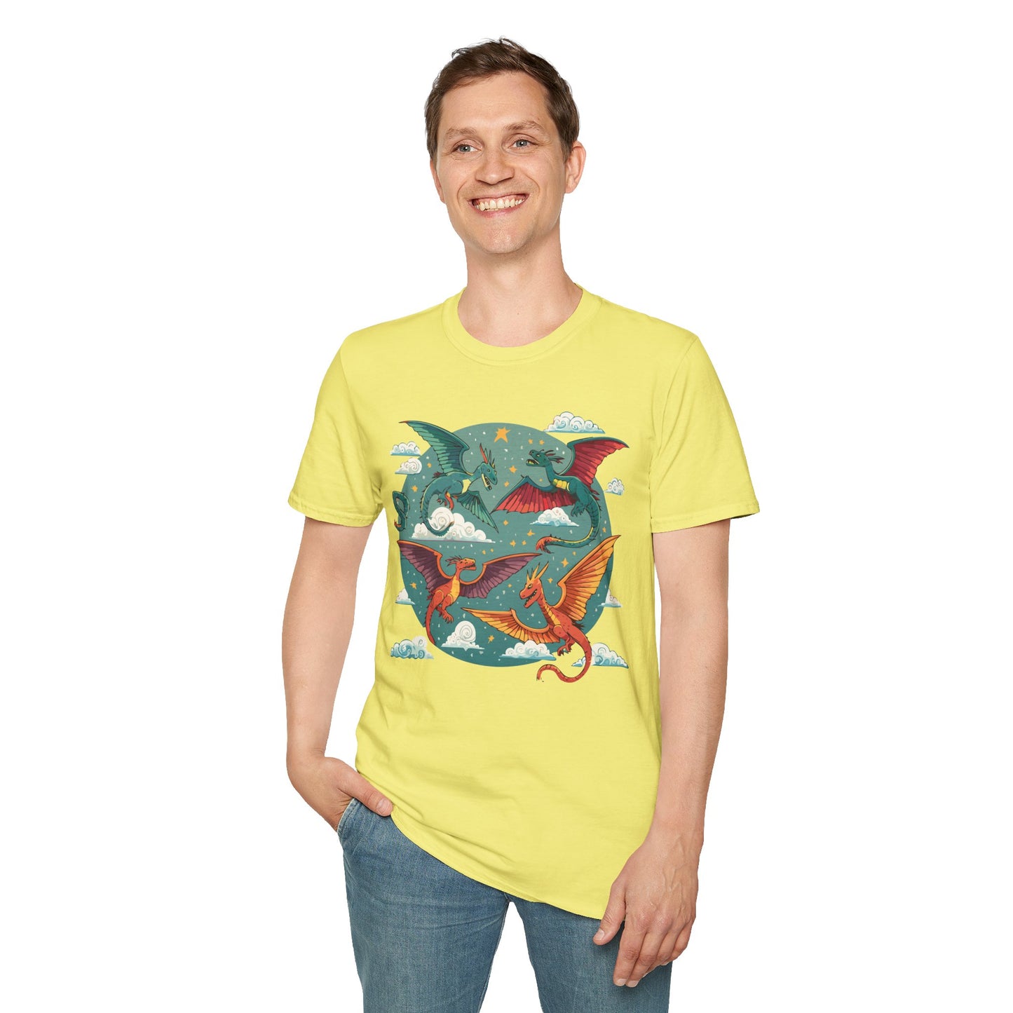 Dragon T Shirt, Dragon Shirt, Shirt with Animals, Animal Shirt