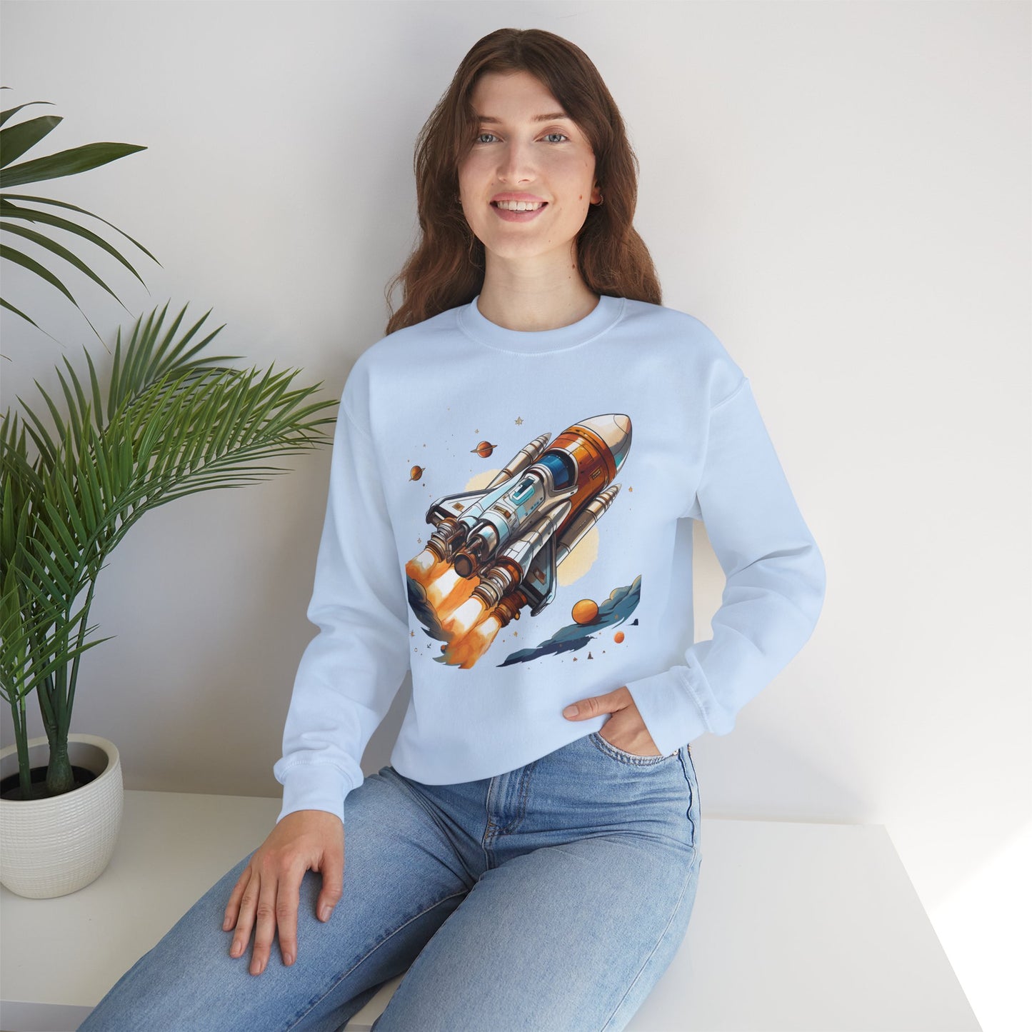 Space Shuttle Sweatshirt, Cosmic Sweatshirt, Astronaut Sweatshirt, Space Cosmic Sweatshirt