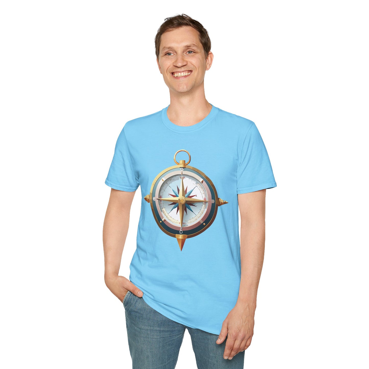 Compass T Shirt, Compass Shirt, Shirt with Compass, Navigator Shirt