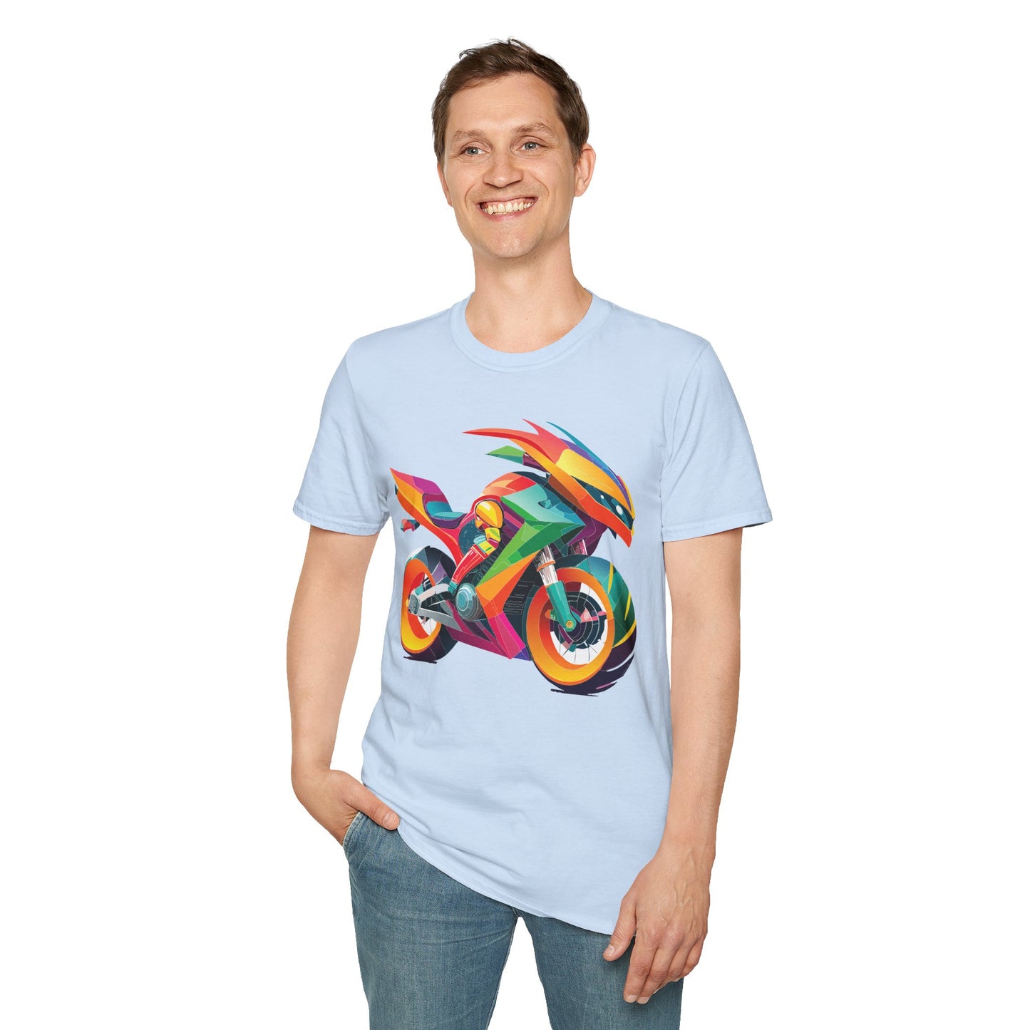 Bike T Shirt, Moto Shirt, Shirt with Motorcycle, MTB T Shirts