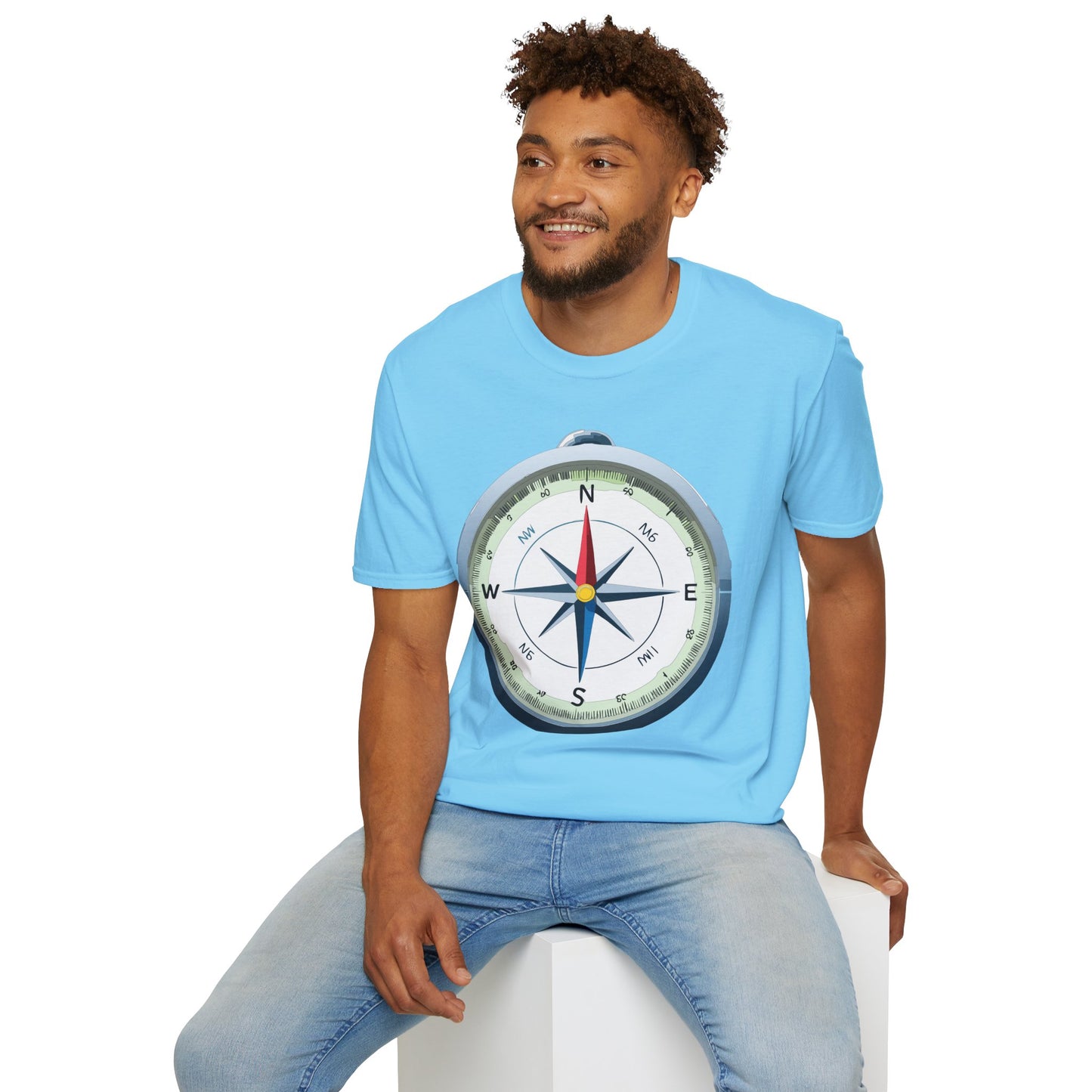Compass T Shirt, Compass Shirt, Shirt with Compass, Navigator Shirt
