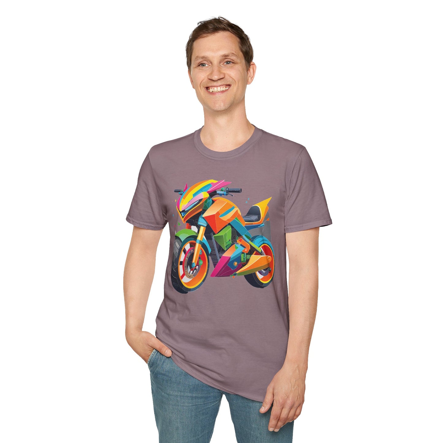Bike T Shirt, Moto Shirt, Shirt with Motorcycle, MTB T Shirts