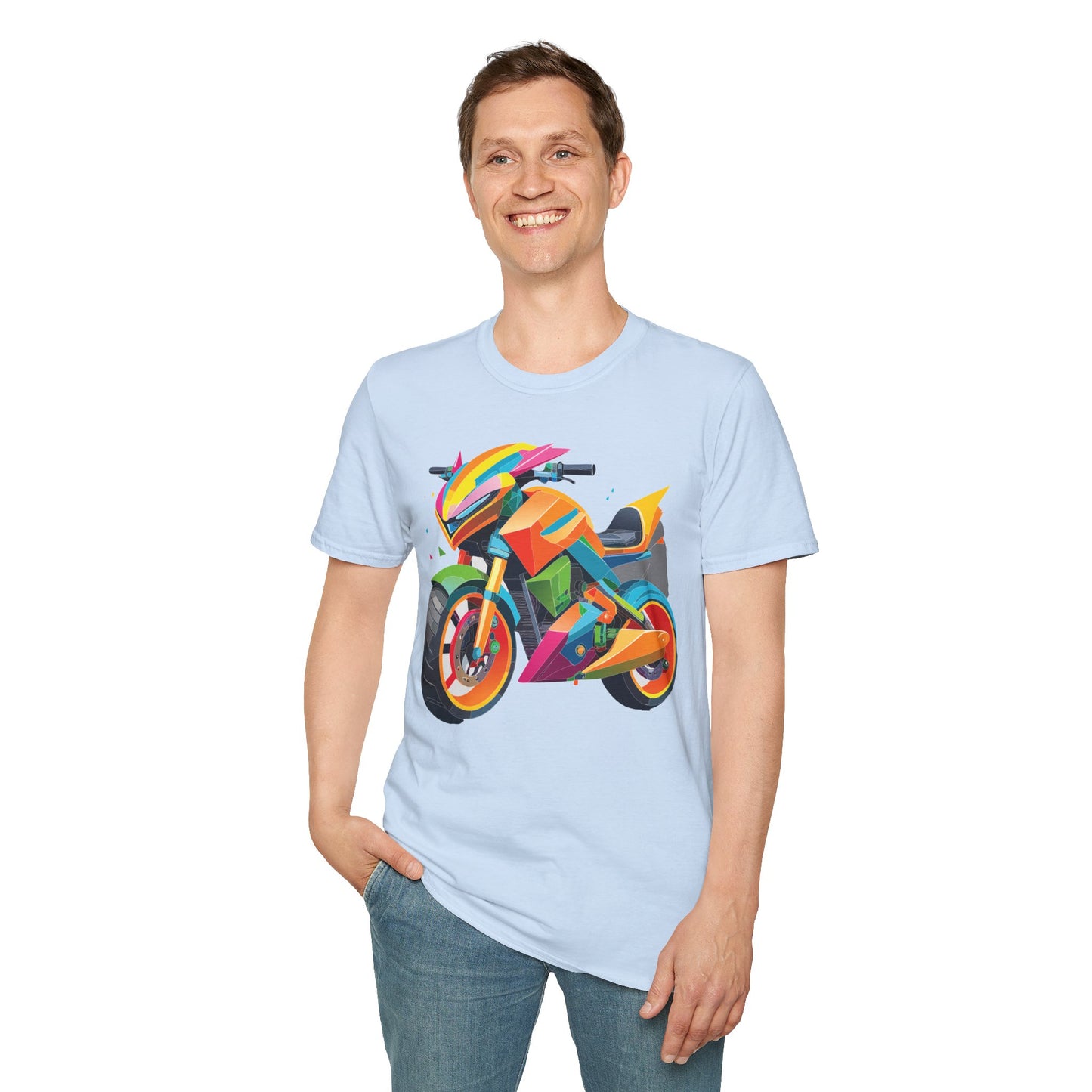 Bike T Shirt, Moto Shirt, Shirt with Motorcycle, MTB T Shirts