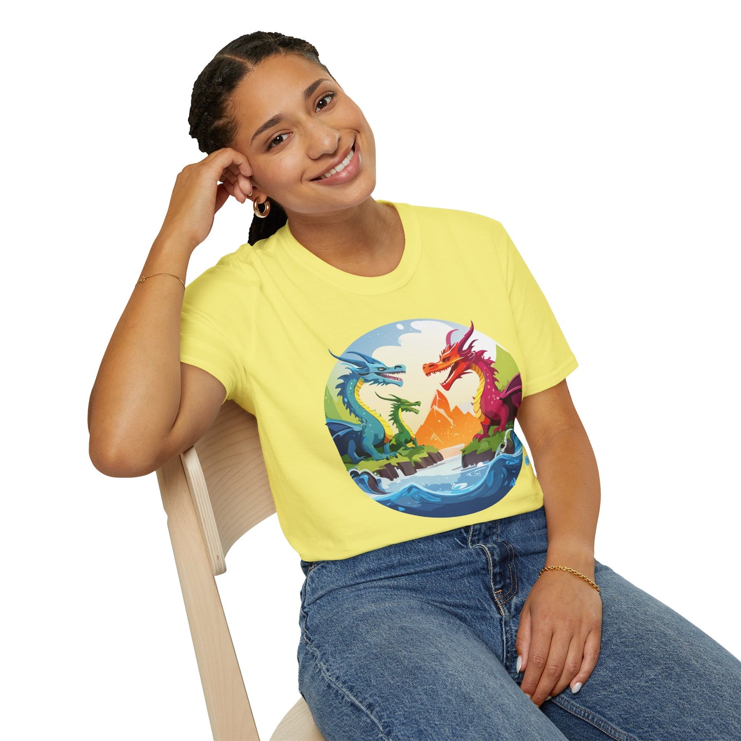 Dragon T Shirt, Dragon Shirt, Shirt with Animals, Animal Shirt