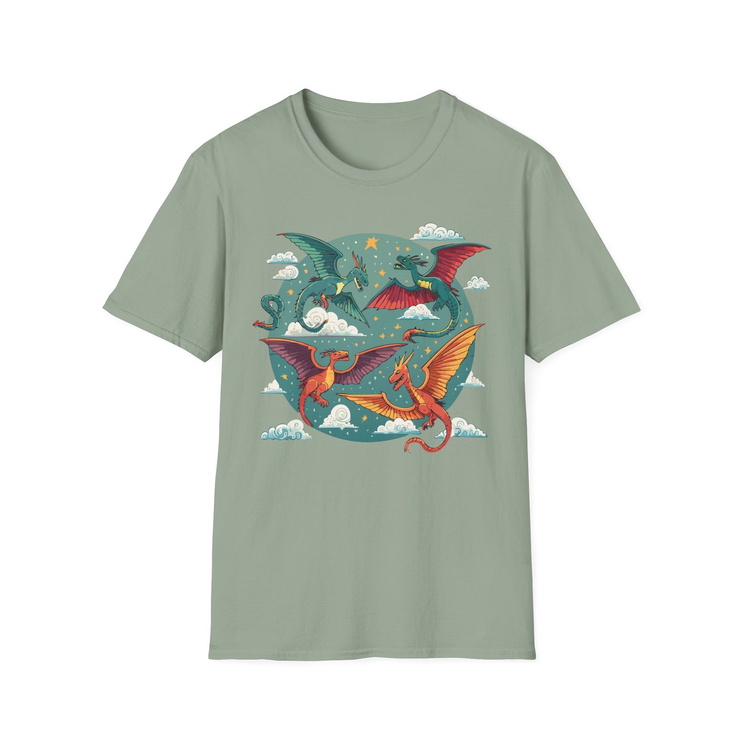 Dragon T Shirt, Dragon Shirt, Shirt with Animals, Animal Shirt