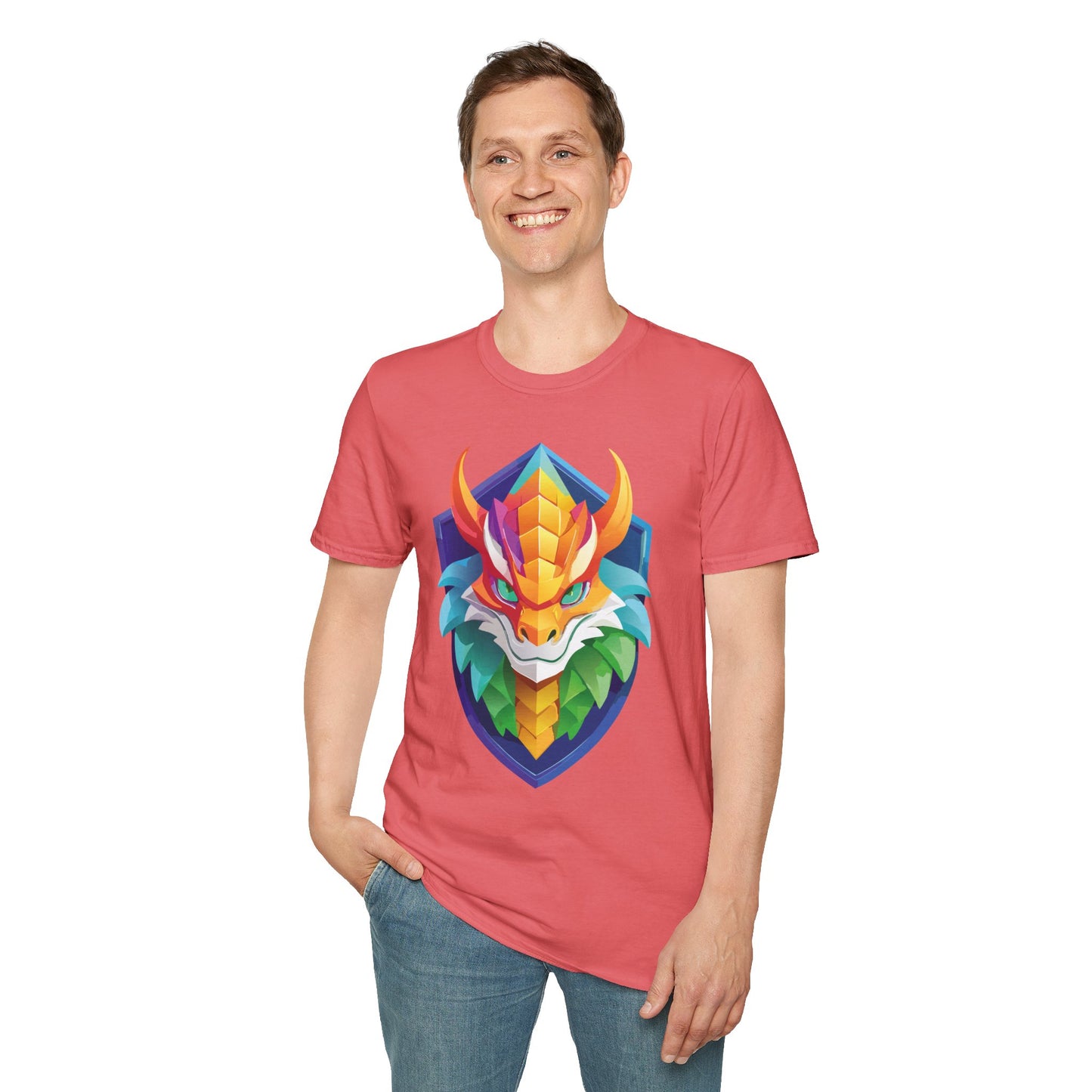 Dragon T Shirt, Dragon Shirt, Shirt with Animals, Animal Shirt