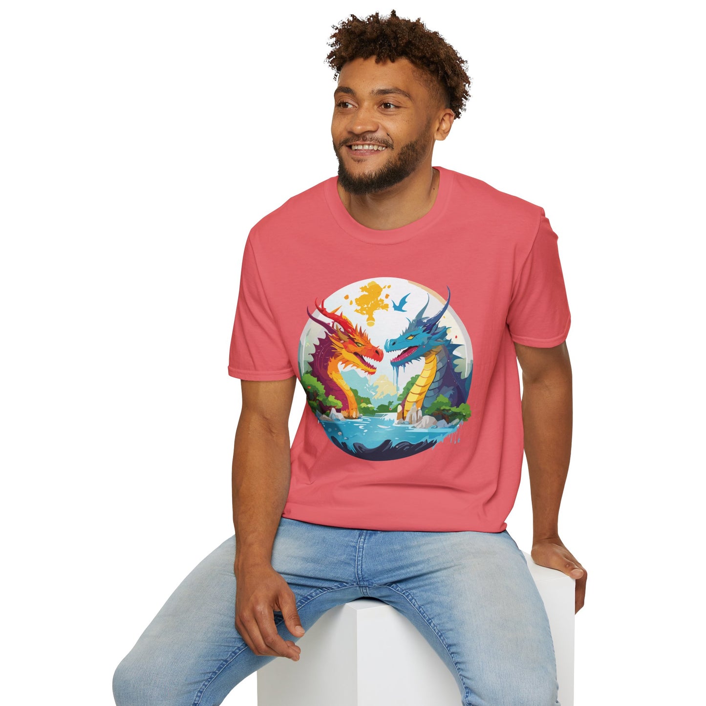 Dragon T Shirt, Dragon Shirt, Shirt with Animals, Animal Shirt
