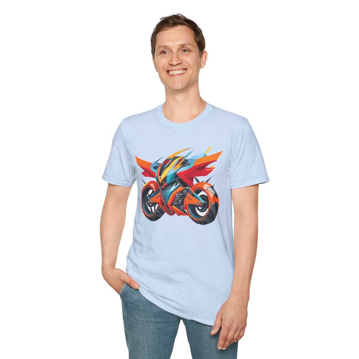 Bike T Shirt, Moto Shirt, Shirt with Motorcycle, MTB T Shirts