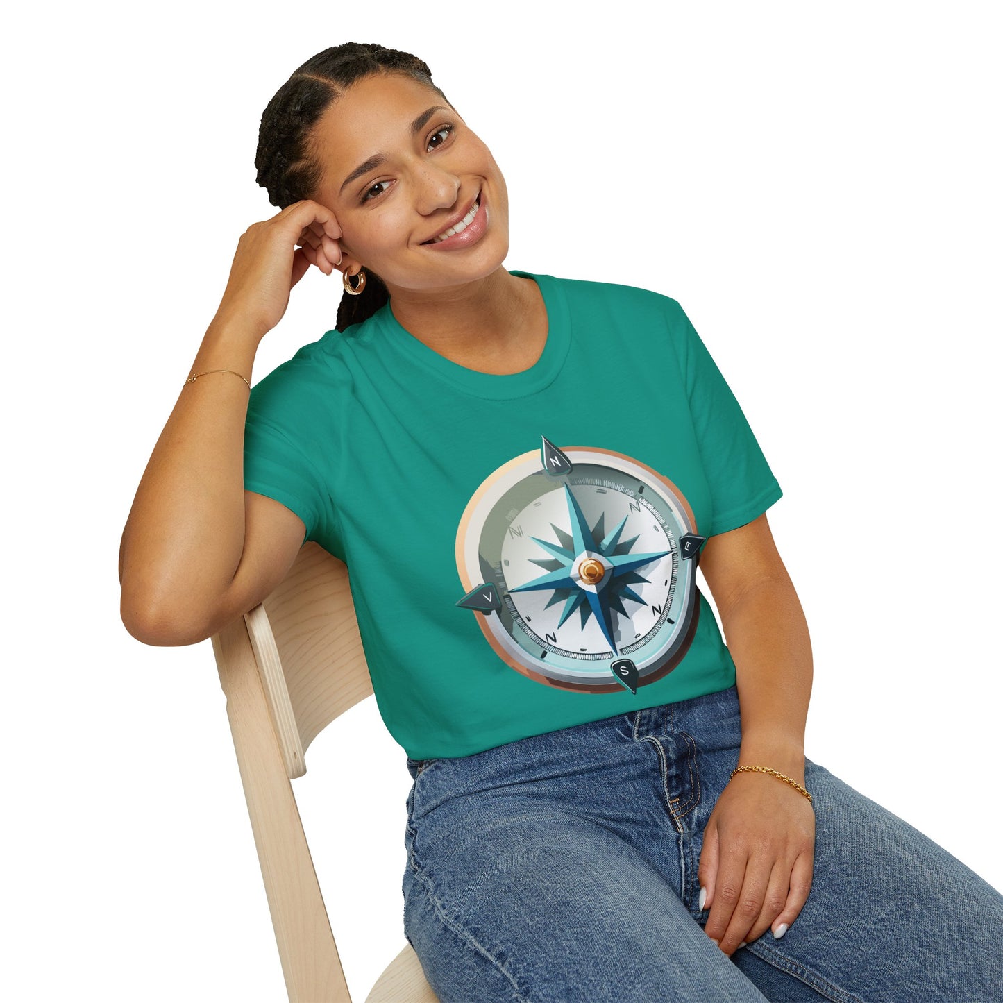 Compass T Shirt, Compass Shirt, Shirt with Compass, Navigator Shirt
