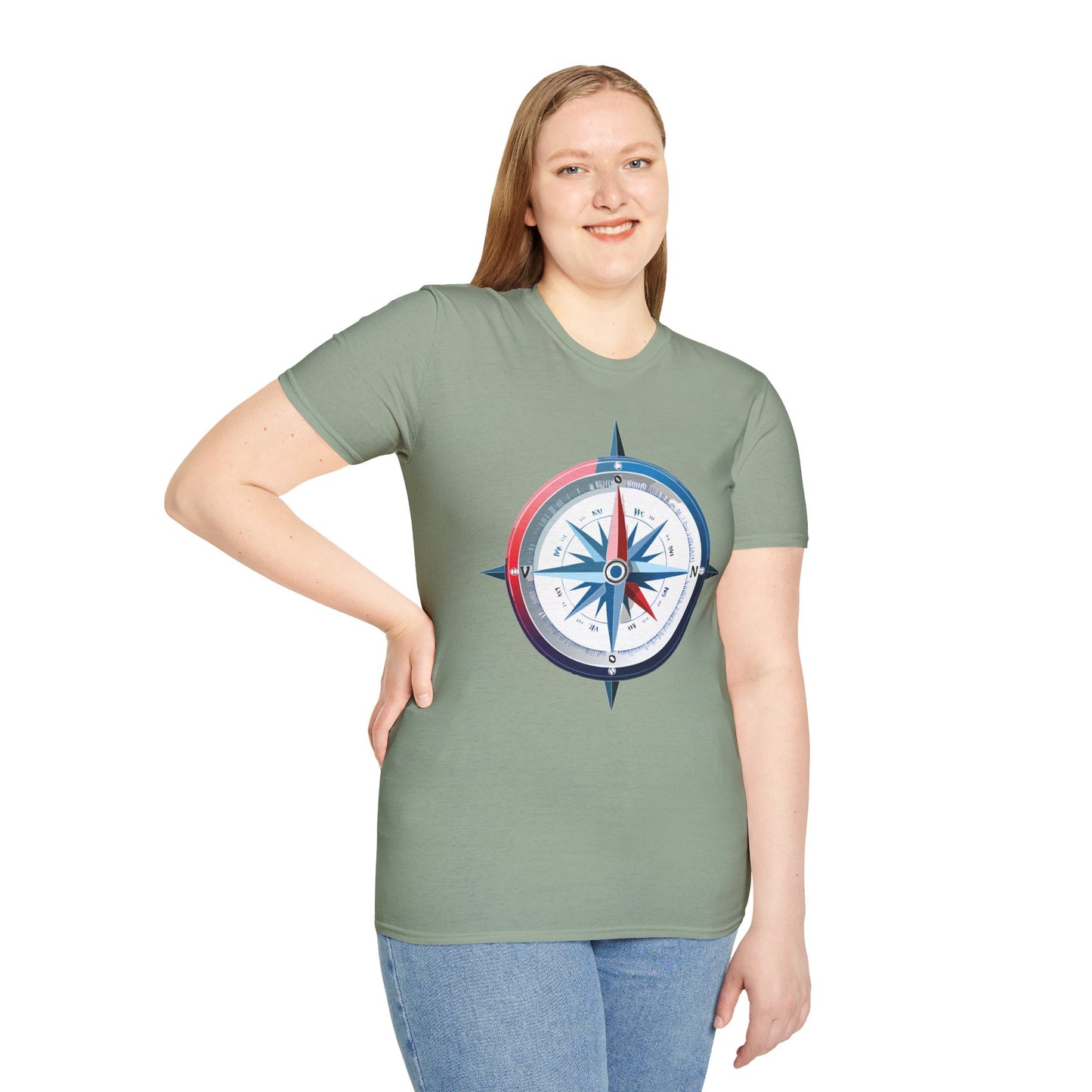 Compass T Shirt, Compass Shirt, Shirt with Compass, Navigator Shirt