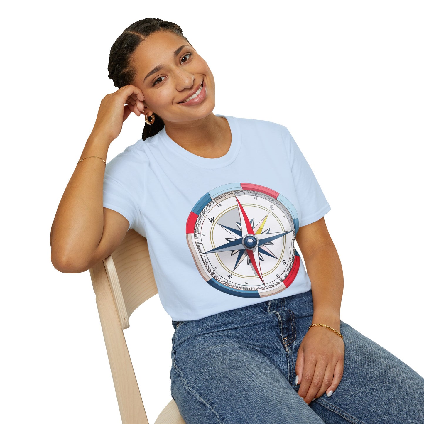 Compass T Shirt, Compass Shirt, Shirt with Compass, Navigator Shirt