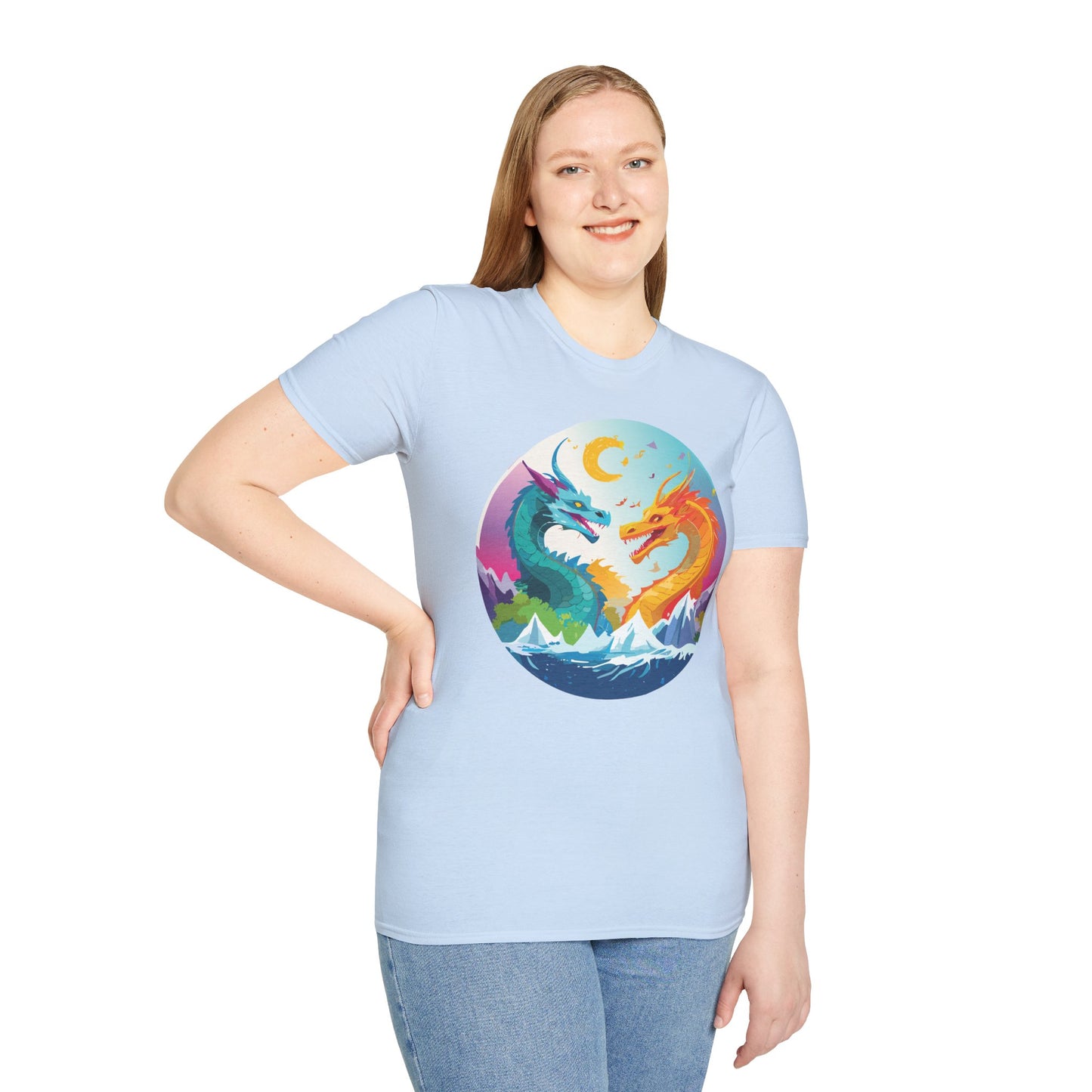 Dragon T Shirt, Dragon Shirt, Shirt with Animals, Animal Shirt