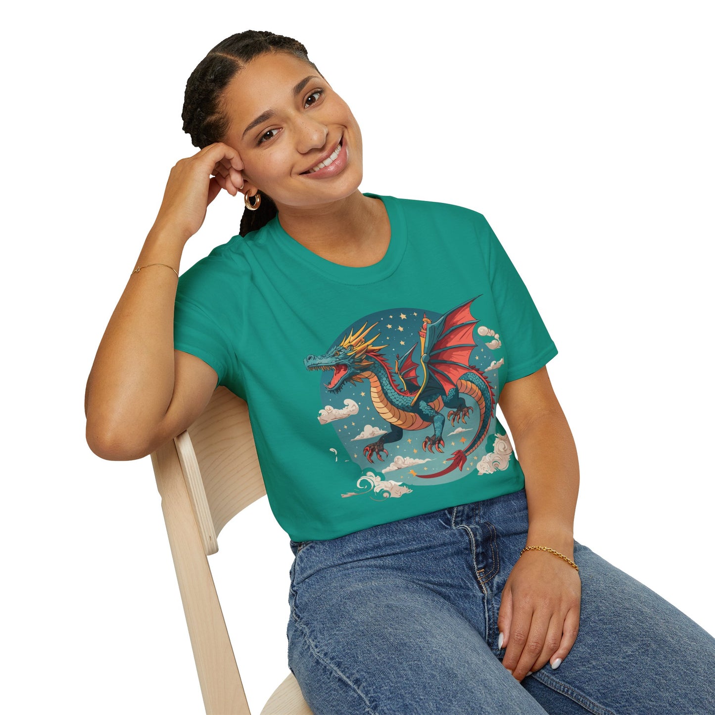 Dragon T Shirt, Dragon Shirt, Shirt with Animals, Animal Shirt