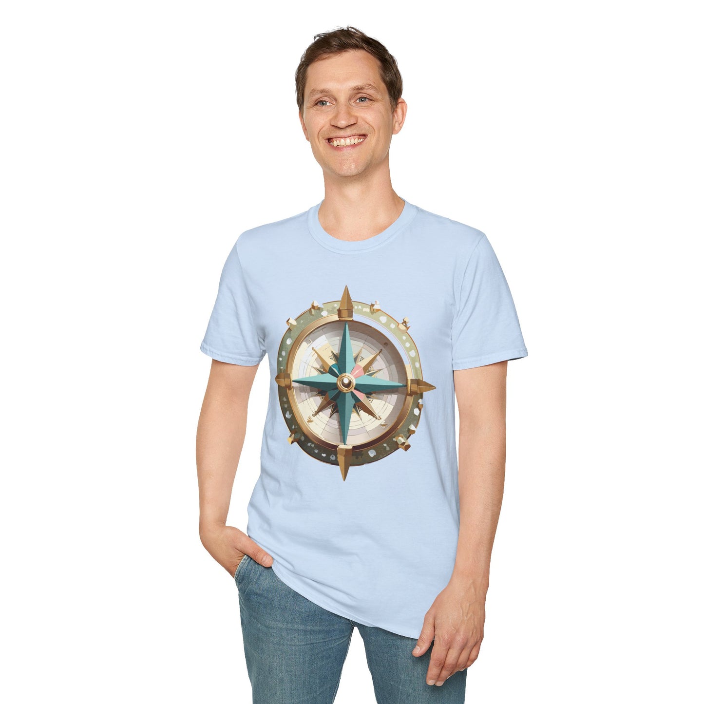 Compass T Shirt, Compass Shirt, Shirt with Compass, Navigator Shirt