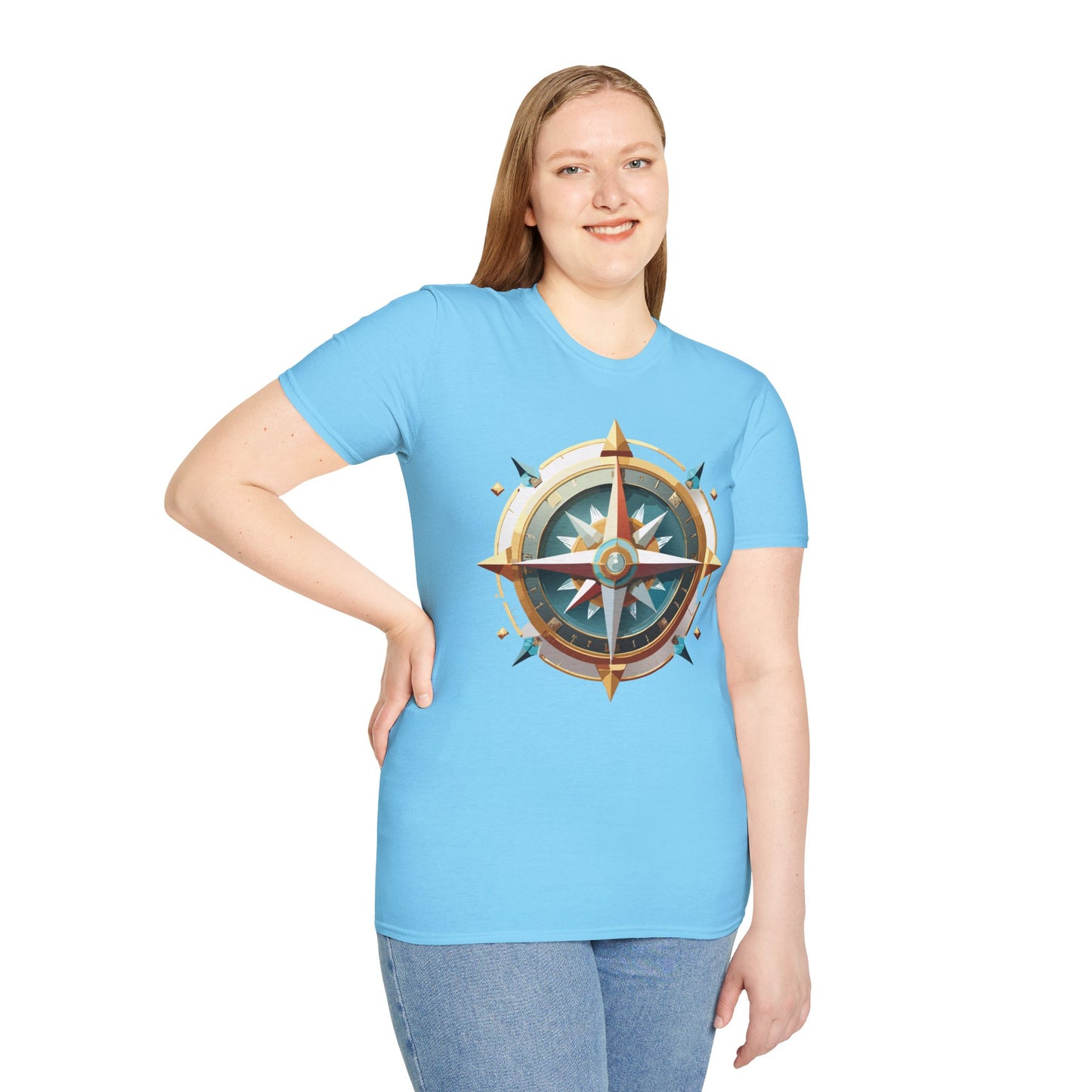 Compass T Shirt, Compass Shirt, Shirt with Compass, Navigator Shirt