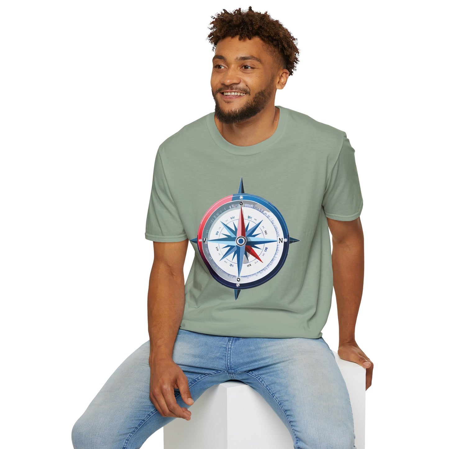 Compass T Shirt, Compass Shirt, Shirt with Compass, Navigator Shirt