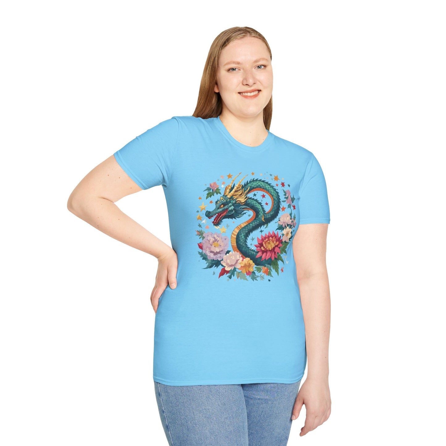 Dragon T Shirt, Dragon Shirt, Shirt with Animals, Animal Shirt