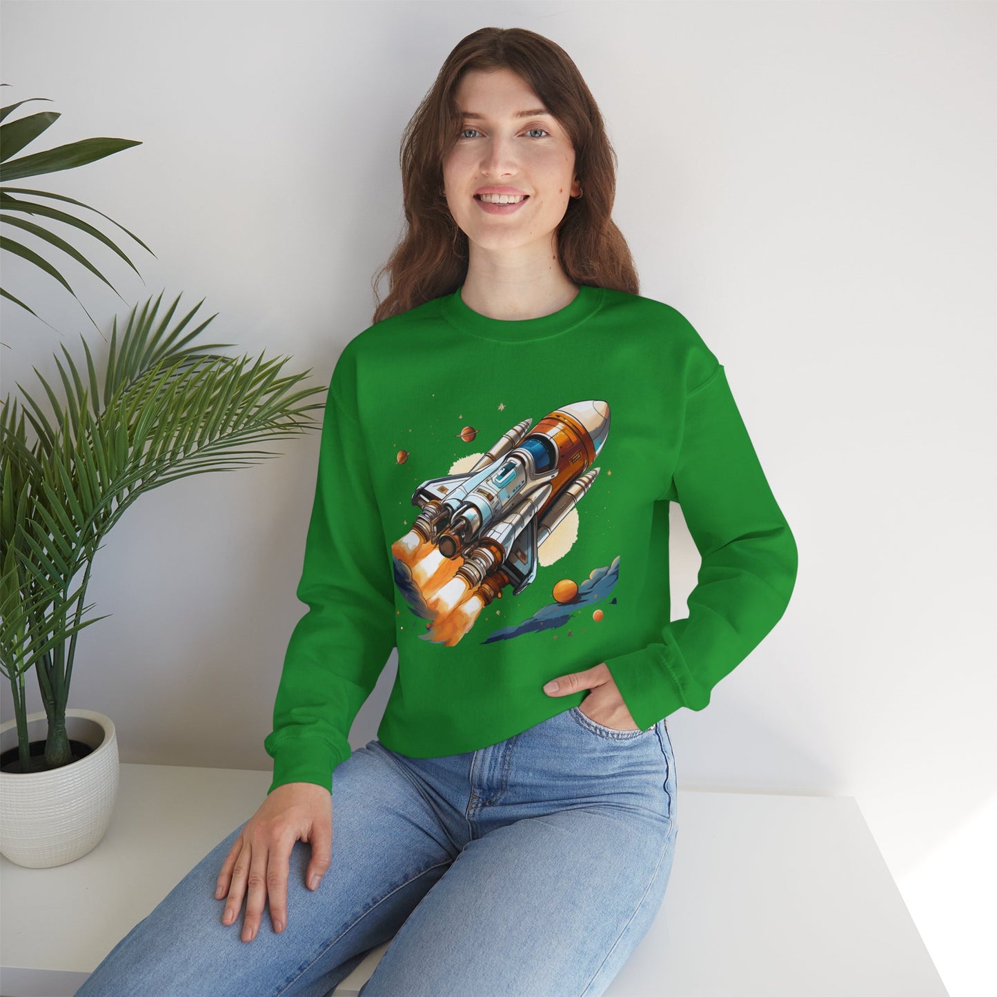 Space Shuttle Sweatshirt, Cosmic Sweatshirt, Astronaut Sweatshirt, Space Cosmic Sweatshirt