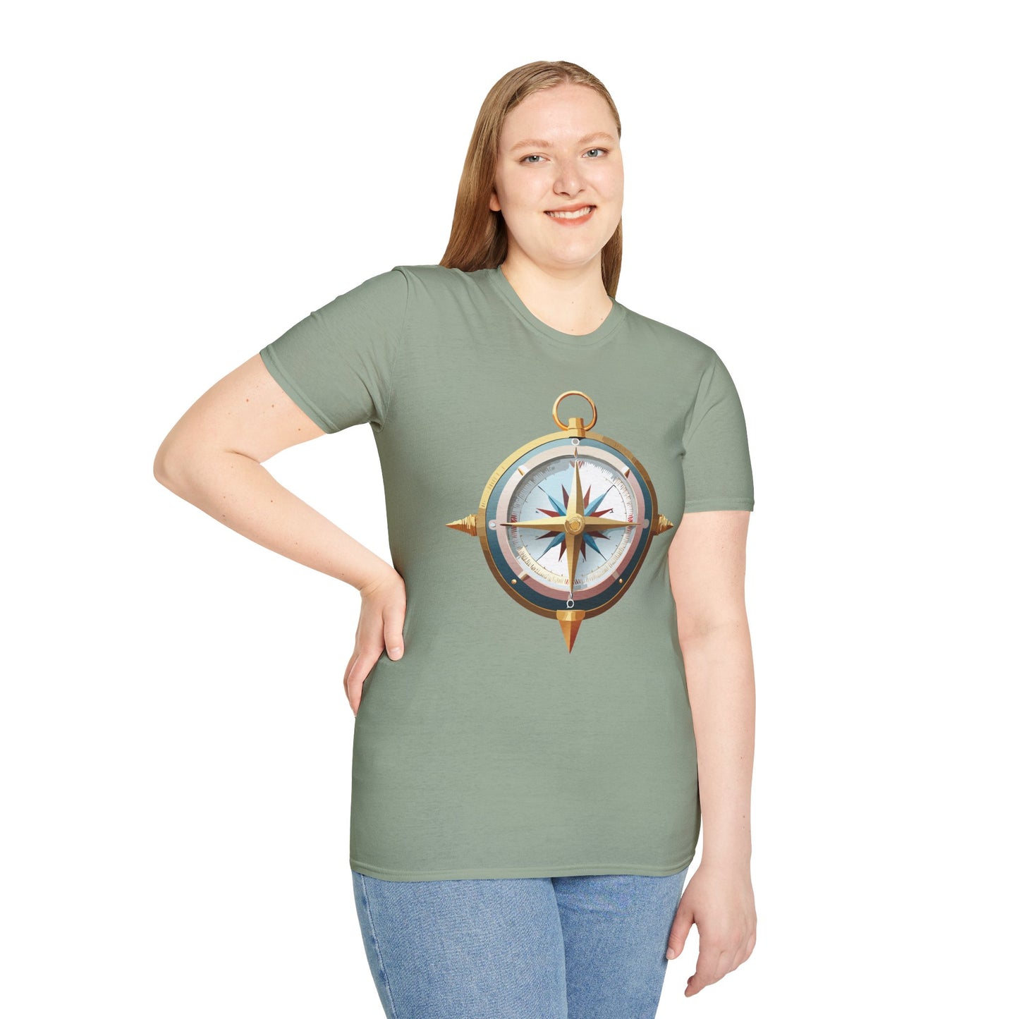 Compass T Shirt, Compass Shirt, Shirt with Compass, Navigator Shirt