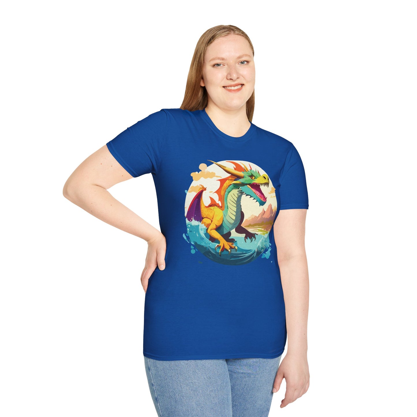 Dragon T Shirt, Dragon Shirt, Shirt with Animals, Animal Shirt